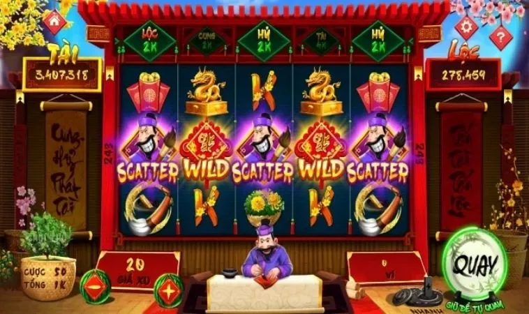 Hướng Dẫn Cách Chơi Nổ Hũ Ông Đồ Tại DV88 Để Thắng Lớn 2 Các biểu tượng trong game nổ hũ Ông Đồ tại DV88